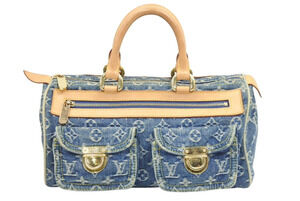 Louis Vuitton Neo Speedy Monogram Denim Handbag